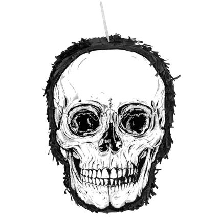 Skull and crossbones piñata - To be struck - 35 cm