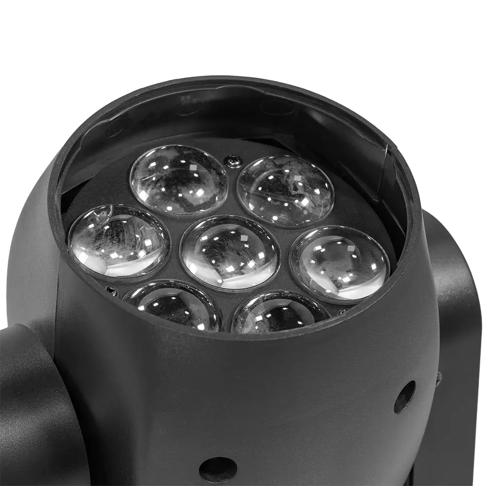 Professional LED wash head, "IZY 715 Zoom" - stroboscope & DMX - Mac Mah
