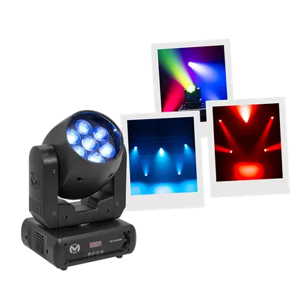 Professional LED wash head, IZY 715 Zoom - stroboscope & DMX - Mac Mah