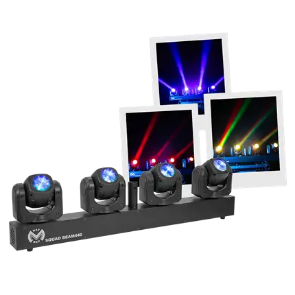 Effect LED beam Squad Beam 440 4 heads 40 W 2.5° beam - Mac Mah