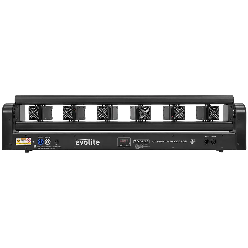 Laser bar pro "Laser Bar 6X1000RGB" 6×1000 mW motorised RGB - Evolite