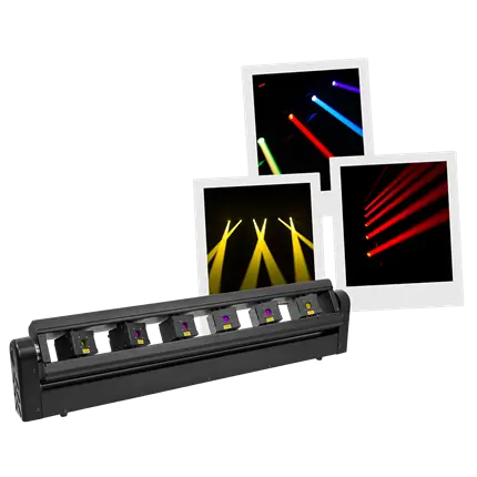 Laser bar pro Laser Bar 6X1000RGB 6×1000 mW motorised RGB - Evolite