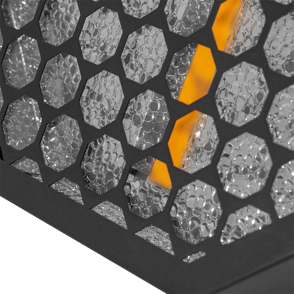 Amber-O" octagonal retro LED effect + RGB DMX - Mac Mah