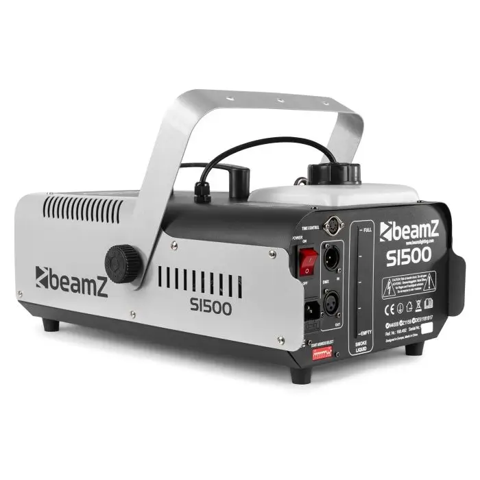 BEAMZ S1500 Smoke Machine with DMX - 1500W + Wired Remote Control with Timer