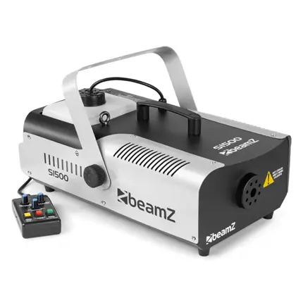 BEAMZ S1500 Smoke Machine with DMX - 1500W + Wired Remote Control with Timer