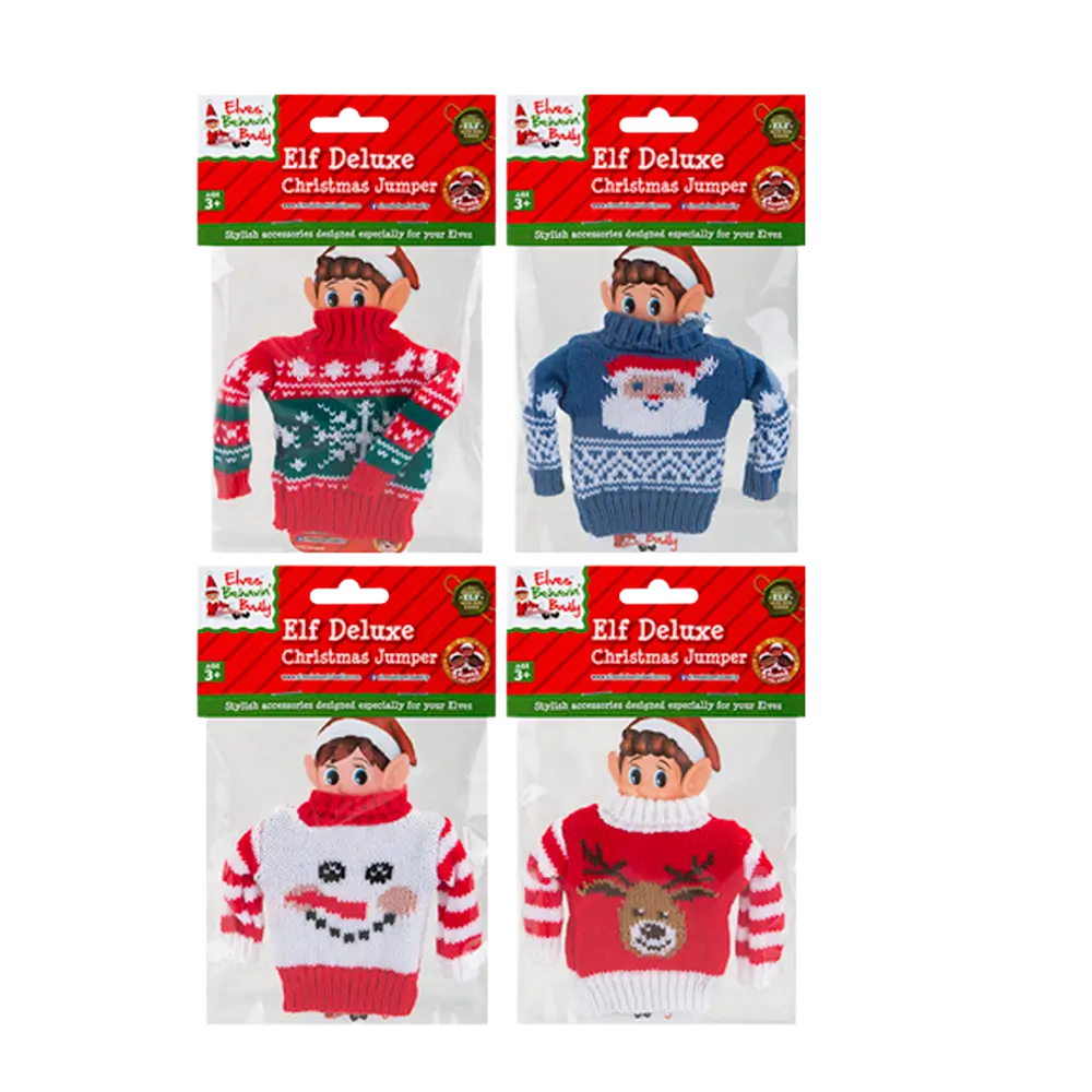 Christmas jumper elf disguise (Set of 4)