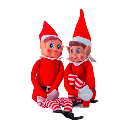 Christmas prankster elves for boys and girls (Set of 2)