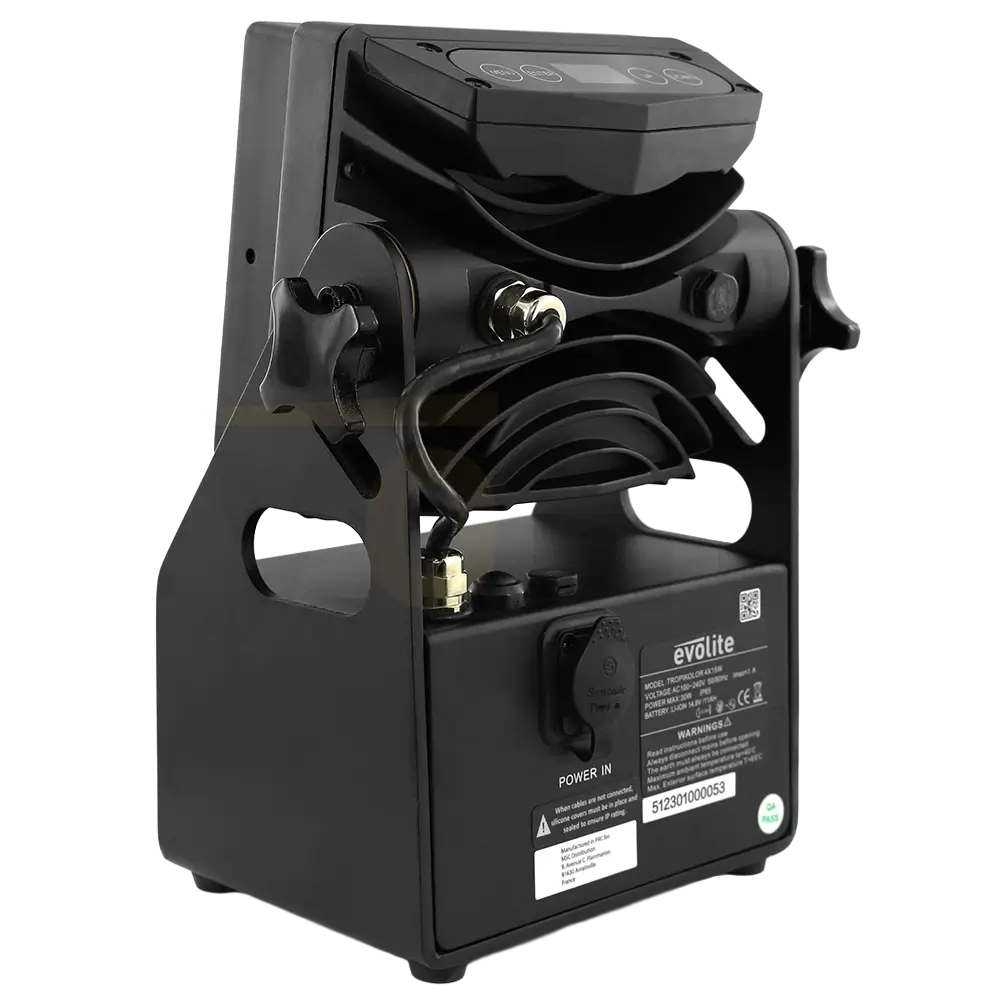 Evolite Tropikolor LED PAR light 4x15W FC - battery-powered IP65 (x6)