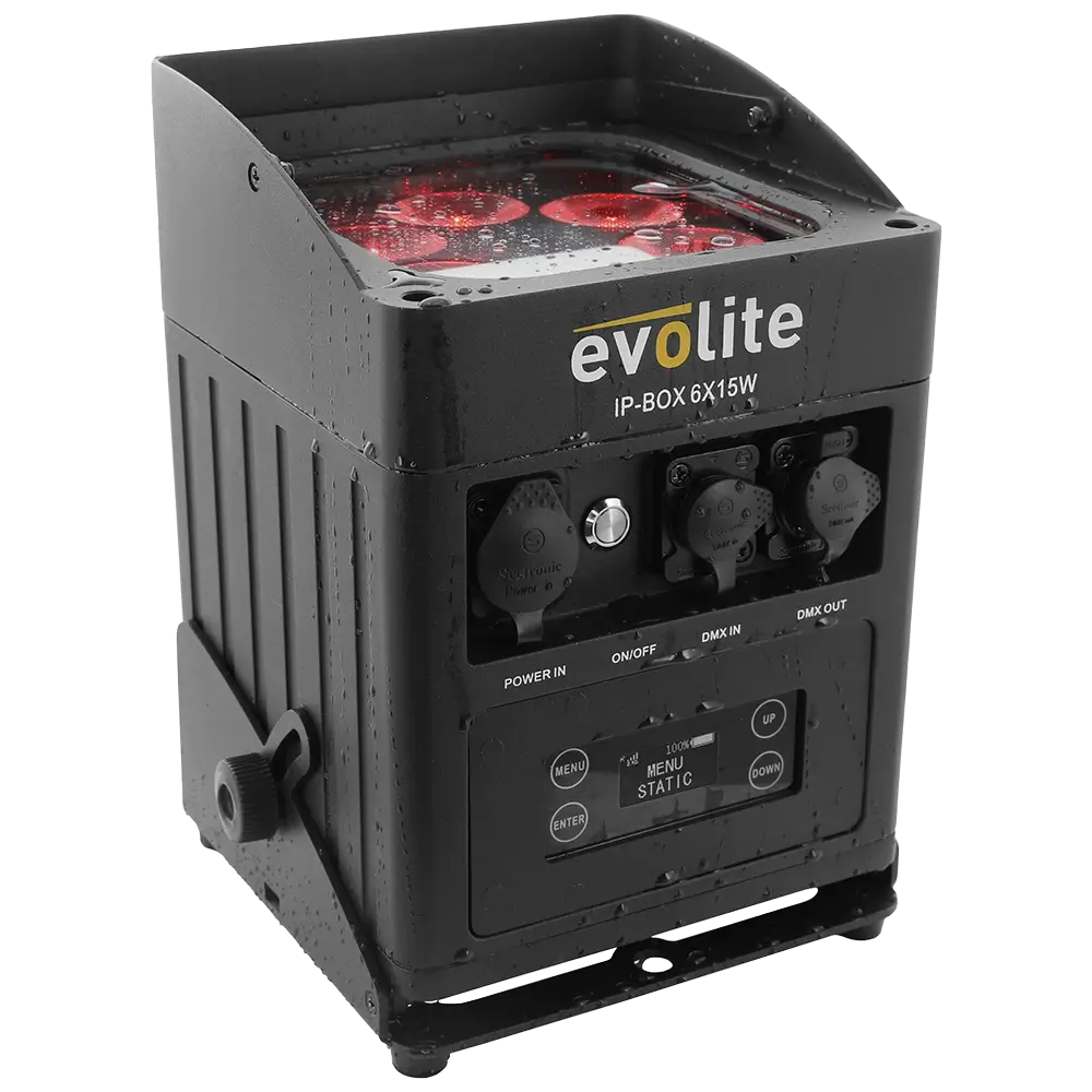 Evolite IP-Box 6×15W waterproof floodlight - LED on battery IP65