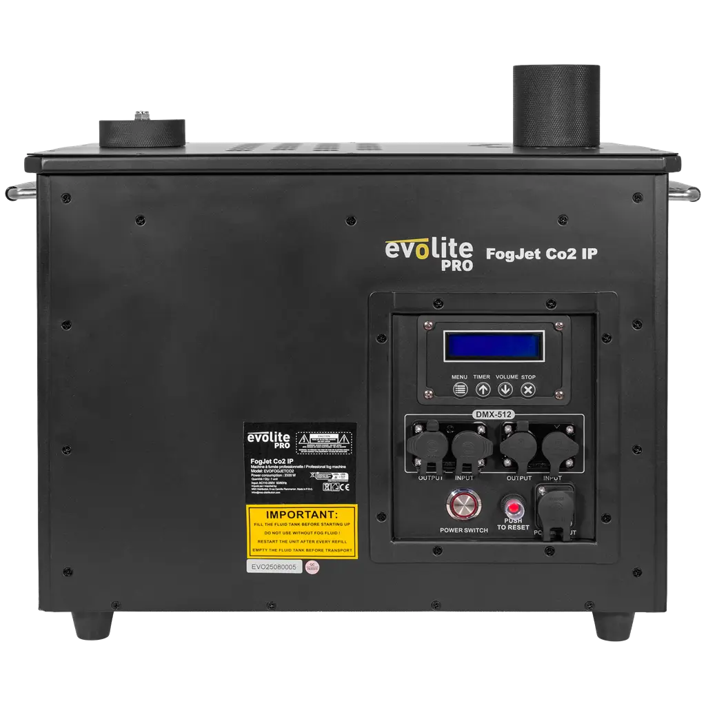 Outdoor CO2 fog machine - Pro Fogjet CO2 IP Evolite - Powerful jet & DMX (IP54)