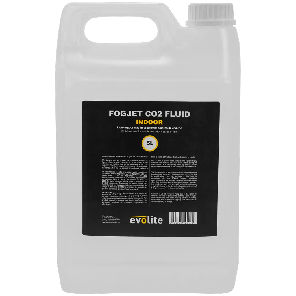 CO2 fog fluid - FogJet CO2 Indoor Evolite - Indoor use - 5L can