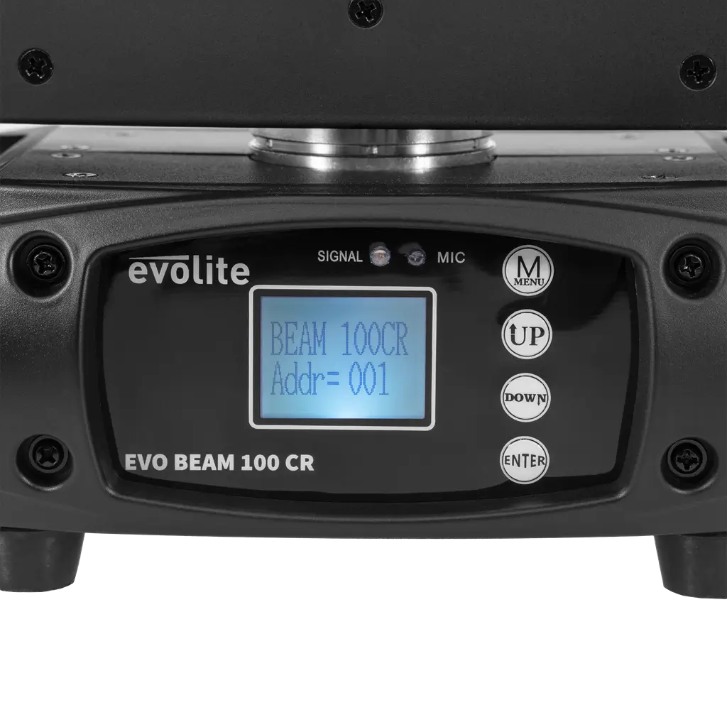 Pack of 2 100 W beam projectors in flight case - Evo Beam 100 CR Set Evolite - DMX control & multicoloured LEDs
