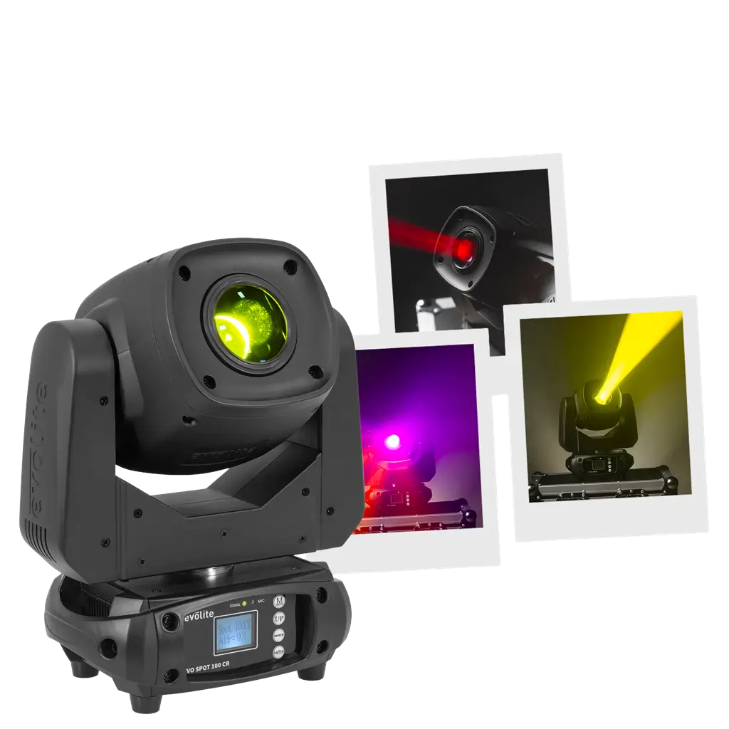Spotlight 100 W - Evo Spot 100 CR Evolite - Multicolour LED & DMX control