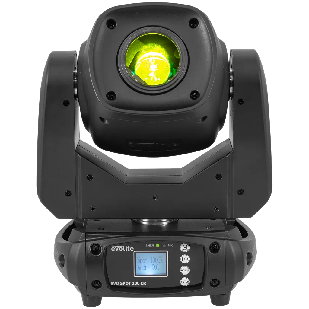 Pack 2 spotlights 100 W in flight case - Evo Spot 100 CR Set Evolite - Multicolour LED & DMX control
