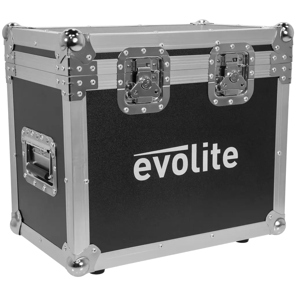 Pack 2 spotlights 100 W in flight case - Evo Spot 100 CR Set Evolite - Multicolour LED & DMX control