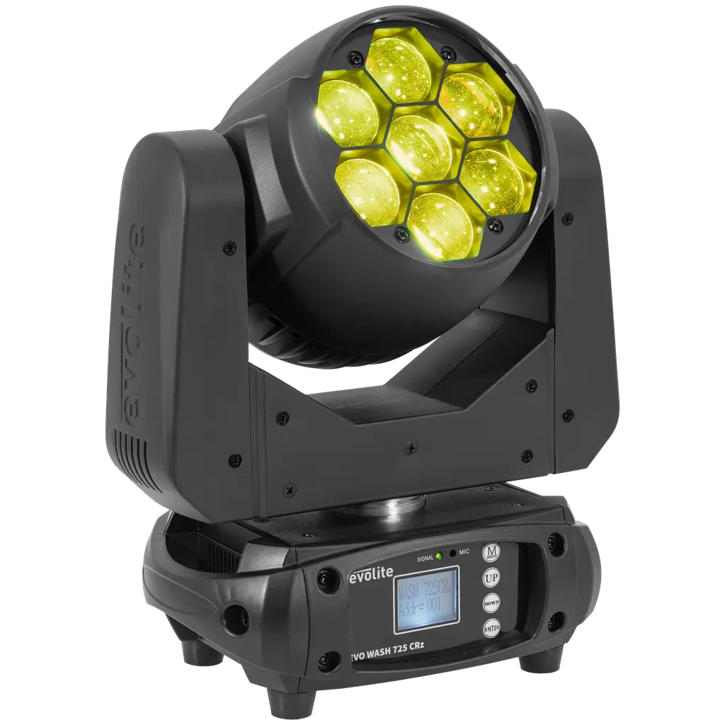 Wash spotlight 725 W - Evo Wash 725 CRz Evolite - Multicolour LED & DMX control