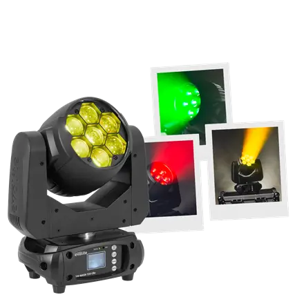 Wash spotlight 725 W - Evo Wash 725 CRz Evolite - Multicolour LED & DMX control