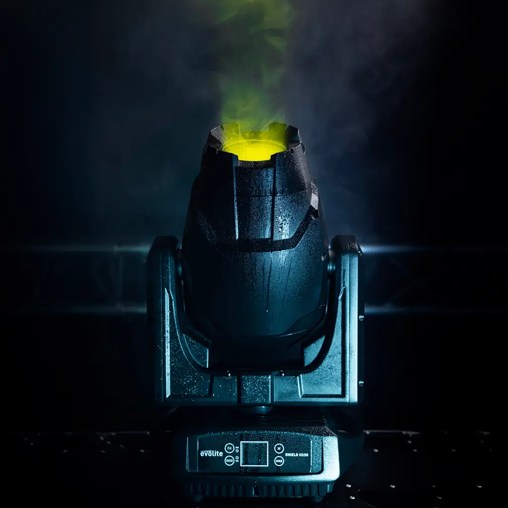 250 W Hybrid floodlight - Shield H250 IP65 Evolite - Indoor and outdoor use - DMX & Gobos