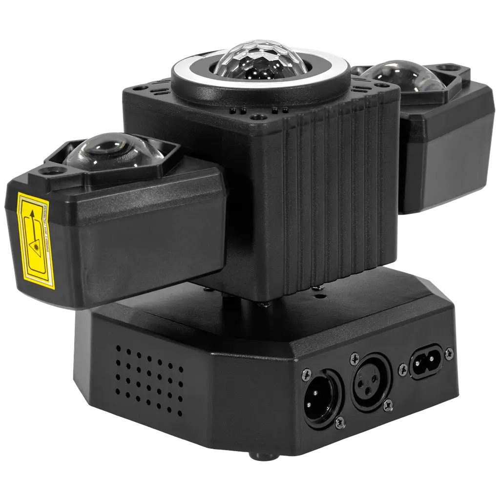 50 W multi-purpose spotlight - UFO Wing BoomTone DJ - LED + LASER + strobe + beams, DMX controllable