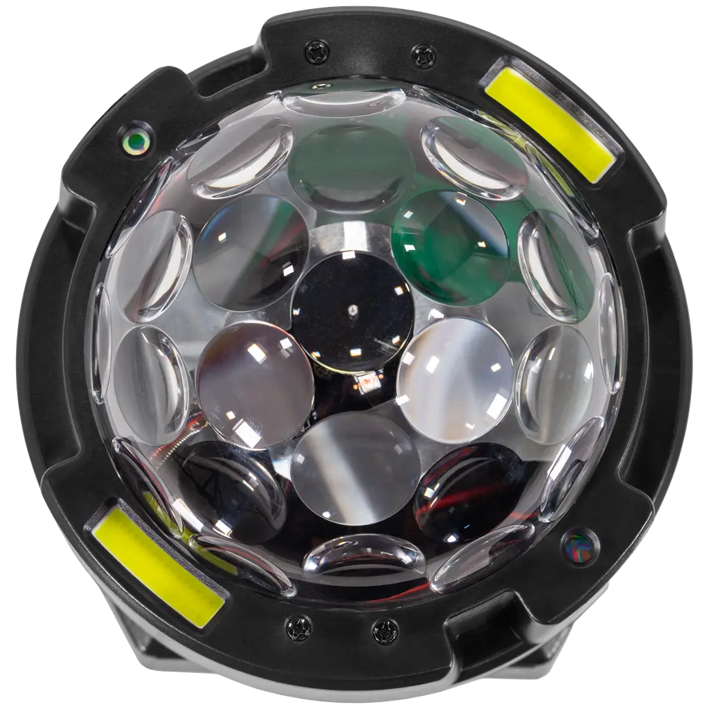 Rotating effects projector - BoomTone DJ spinner - Multicolour LED & strobe & DMX control