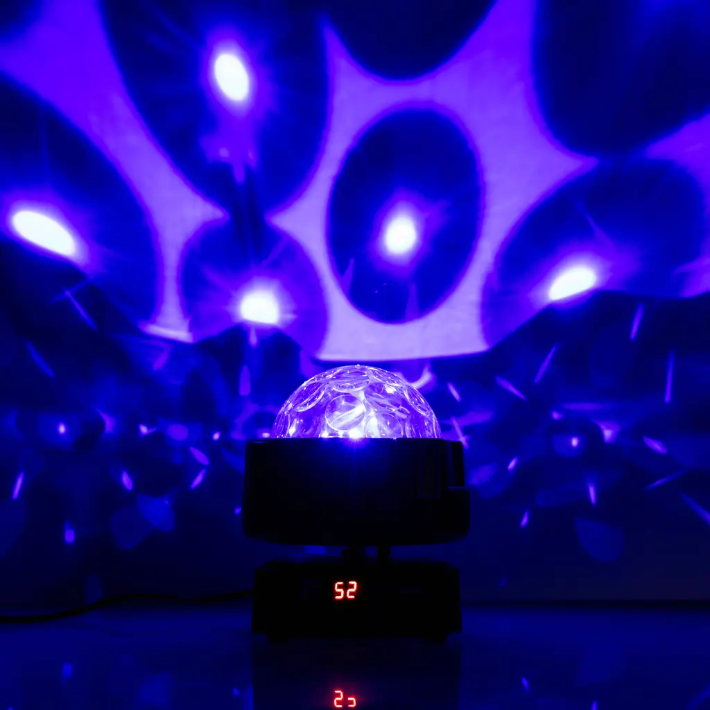 Rotating effects projector - BoomTone DJ spinner - Multicolour LED & strobe & DMX control