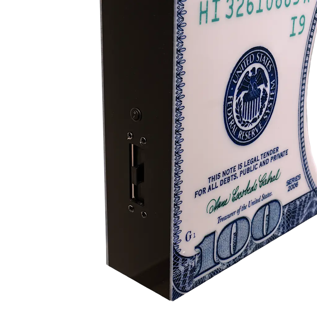 Dollar service ritual - Illuminated VIP bottle display | By Sparklers®