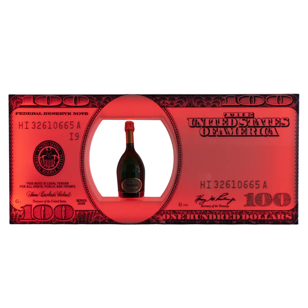 Dollar service ritual - Illuminated VIP bottle display | By Sparklers®