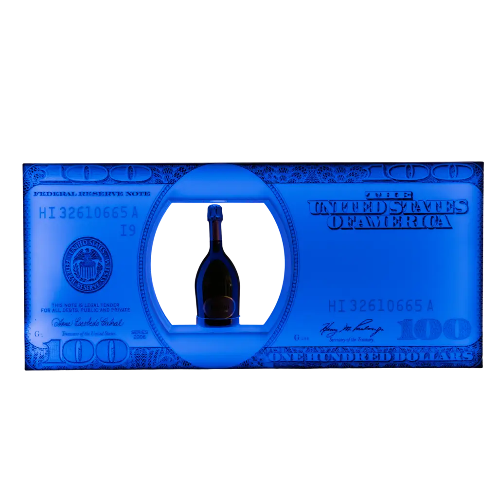 Dollar service ritual - Illuminated VIP bottle display | By Sparklers®