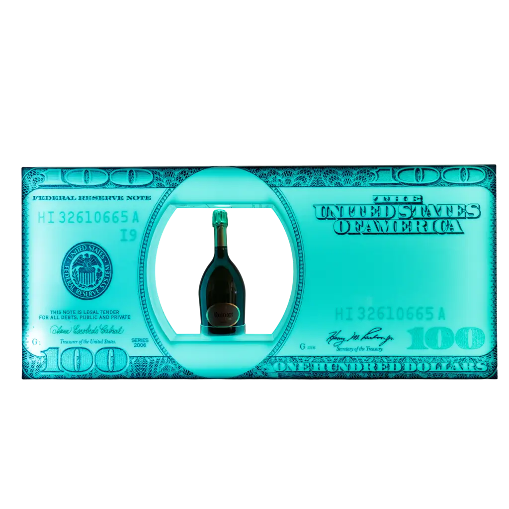 Dollar service ritual - Illuminated VIP bottle display | By Sparklers®