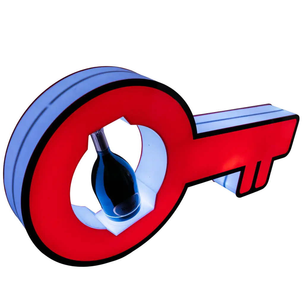 Key service ritual - Illuminated VIP bottle display | By Sparklers®