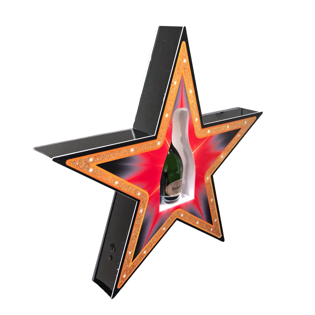 Rituel de service "Étoile" - Illuminated VIP bottle display | By Sparklers