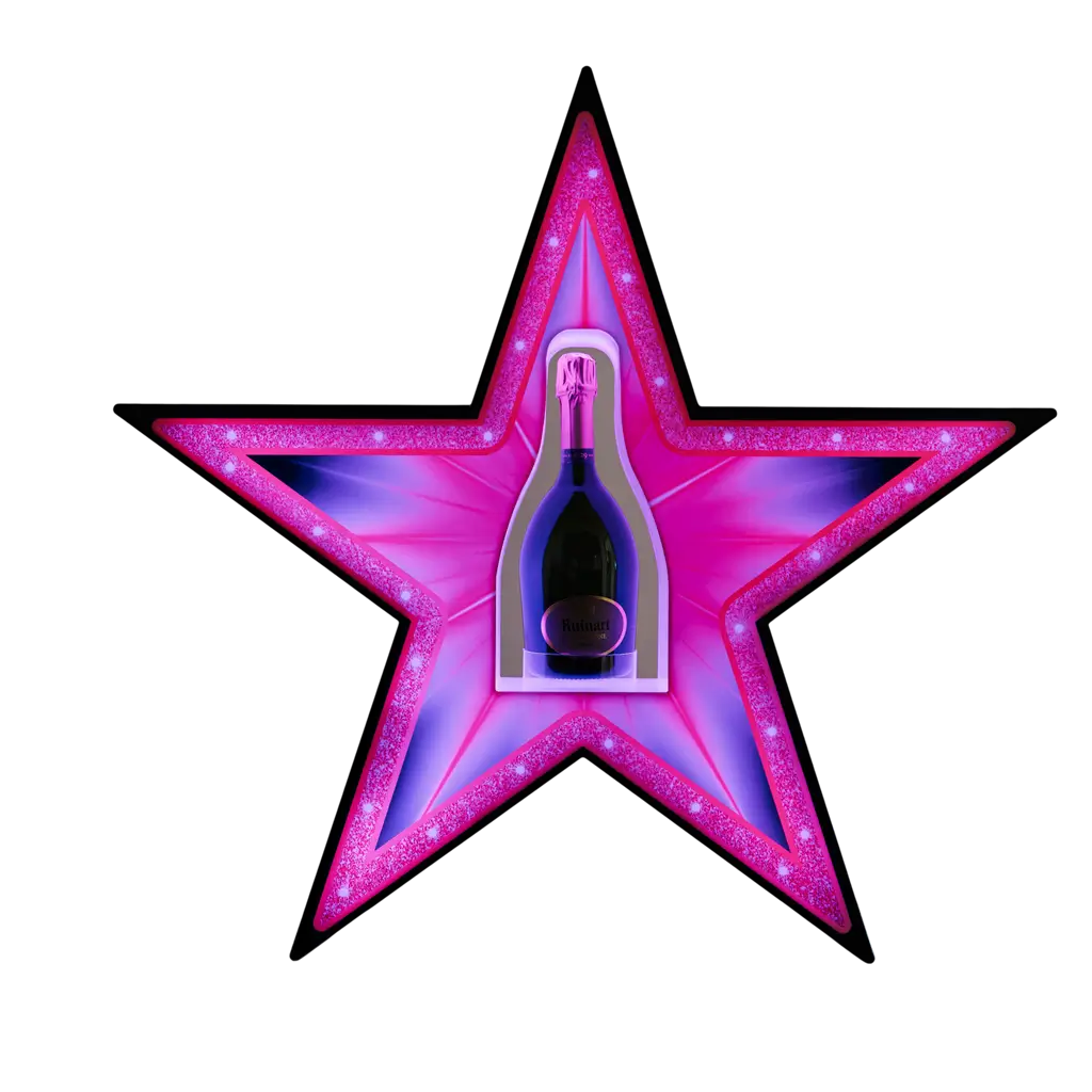 Rituel de service "Étoile" - Illuminated VIP bottle display | By Sparklers