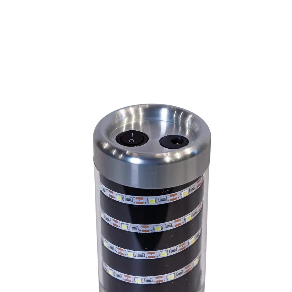 Grenade" LED Bottle Stick Black, 24 cm - Rechargeable