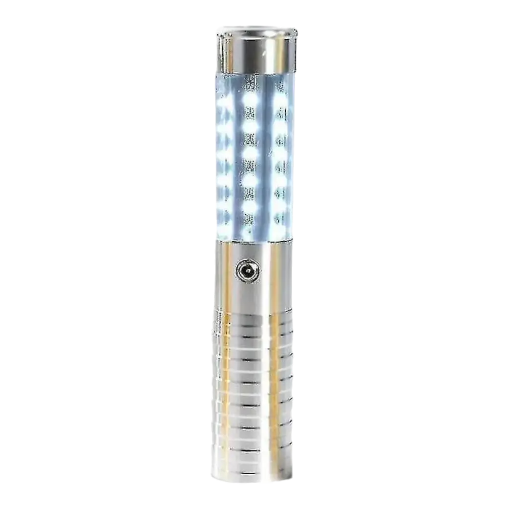 VIP Silver LED Bottle Wand with Red Laser - 24 cm