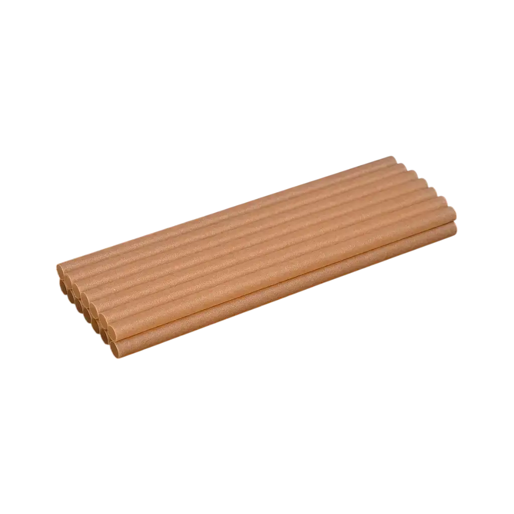 CAÏPI COCKTAIL Natural Fibre Straw 15cm ø 8mm - Compostable & Biodegradable - (Set of 250)