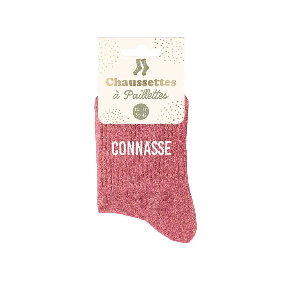 Glitter socks connasse - One size 36-42