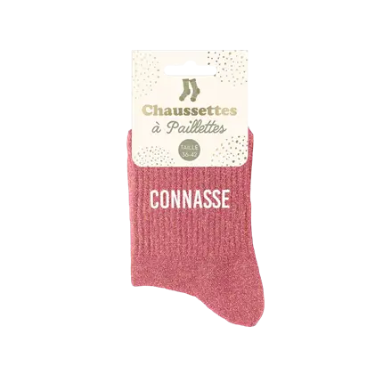 Glitter socks connasse - One size 36-42