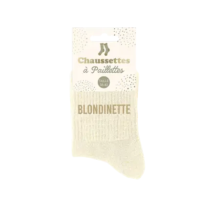 Blondinette glitter socks - One size 36-42