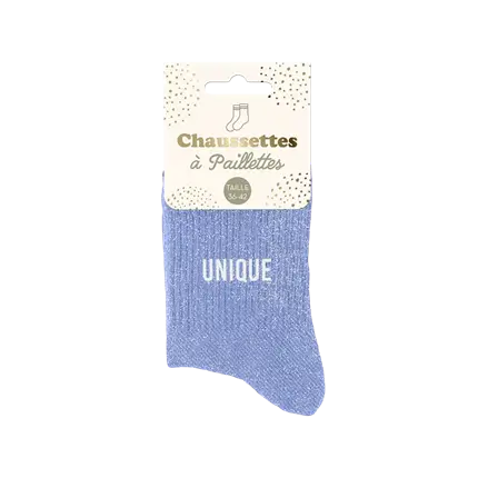 Single sequin socks - One size 36-42
