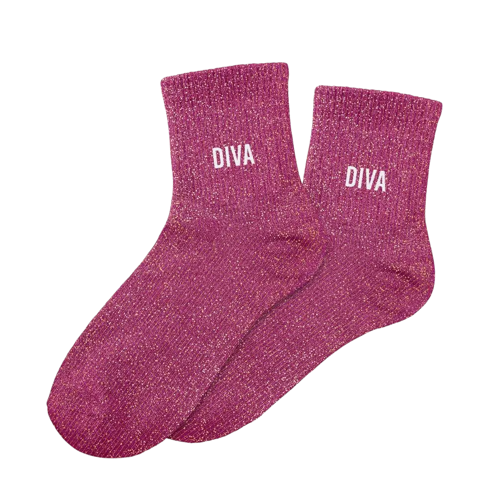 Glitter diva socks - One size 36-42