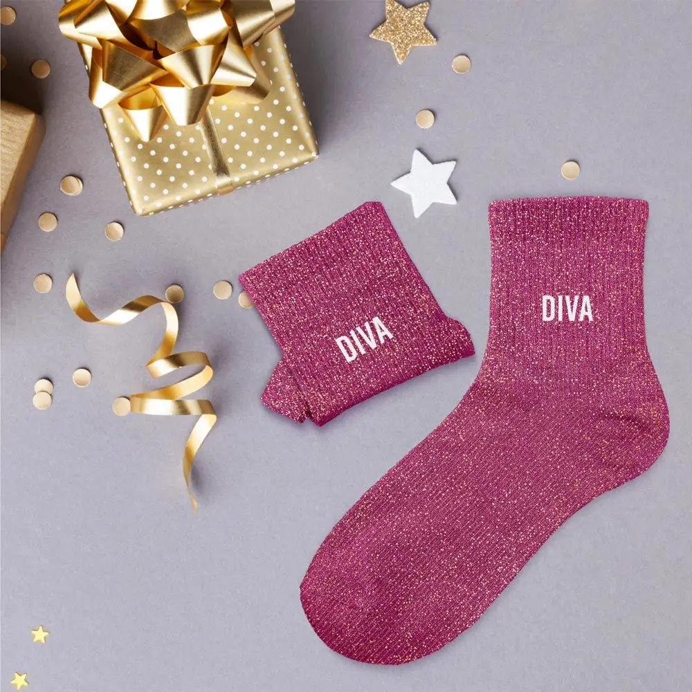 Glitter diva socks - One size 36-42