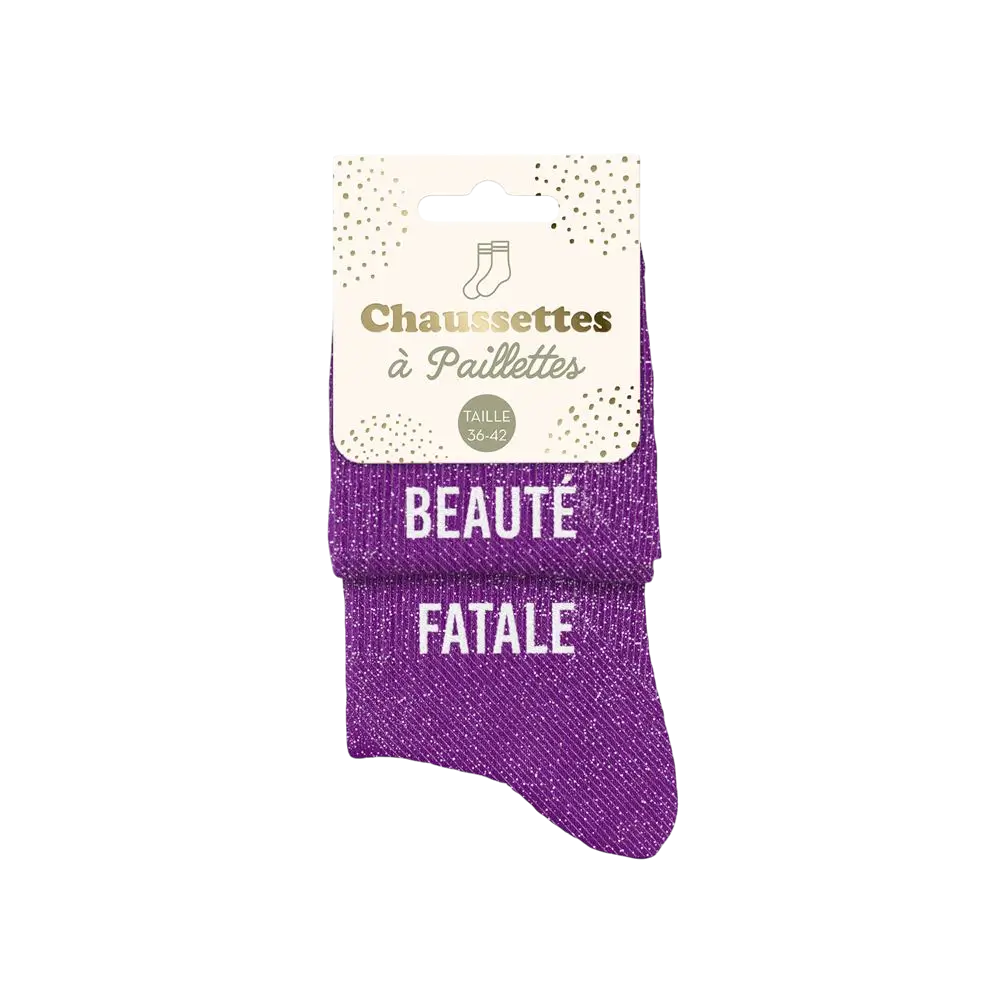 Paillettes duo beaute fatale socks - One size 36-42