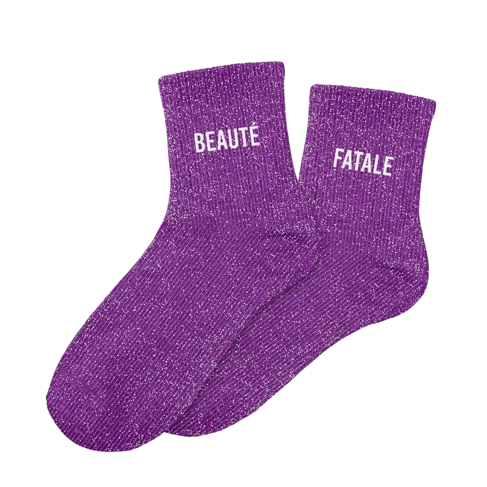 Paillettes duo beaute fatale socks - One size 36-42