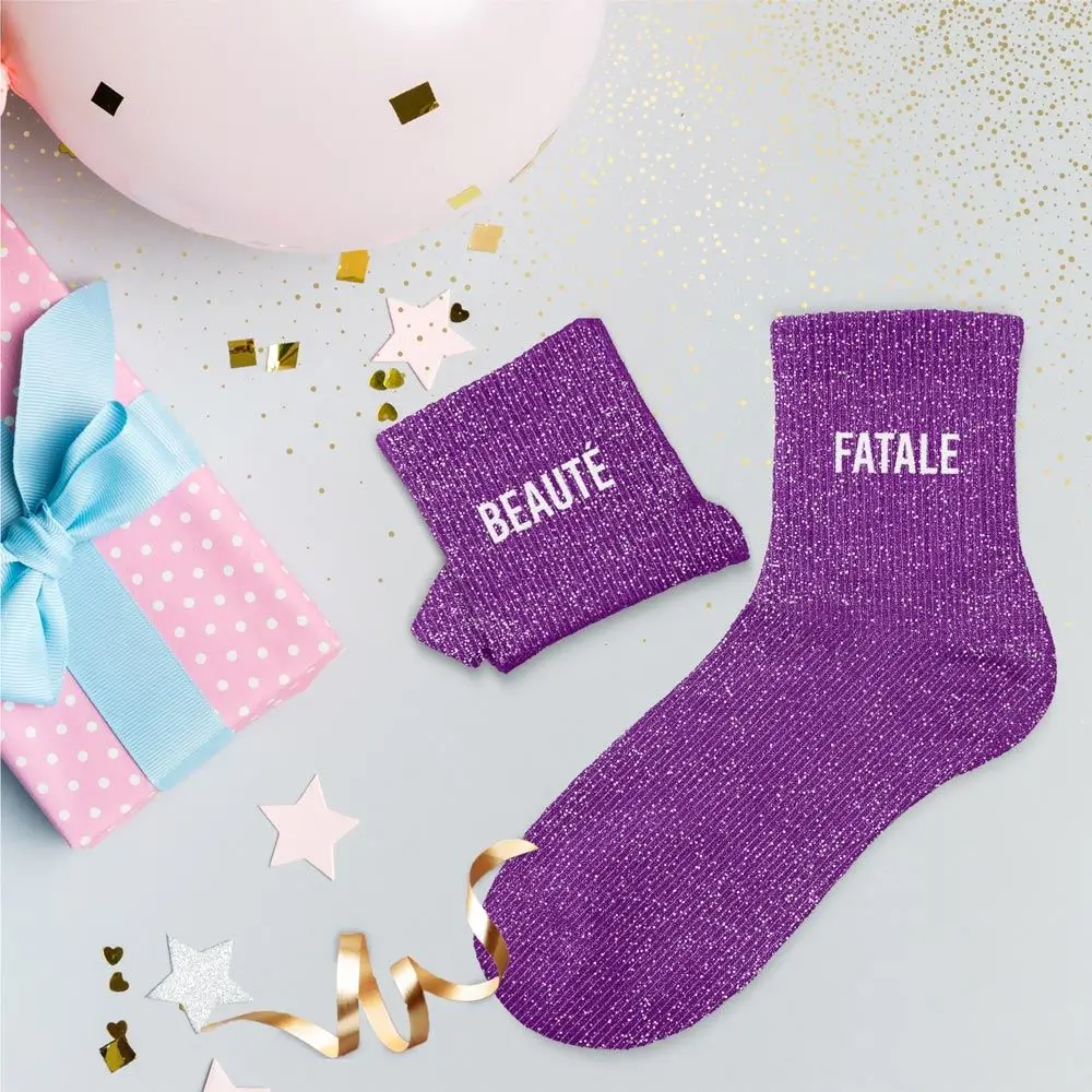 Paillettes duo beaute fatale socks - One size 36-42