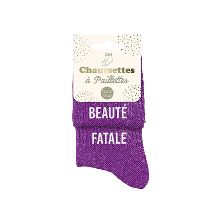 Paillettes duo beaute fatale socks - One size 36-42