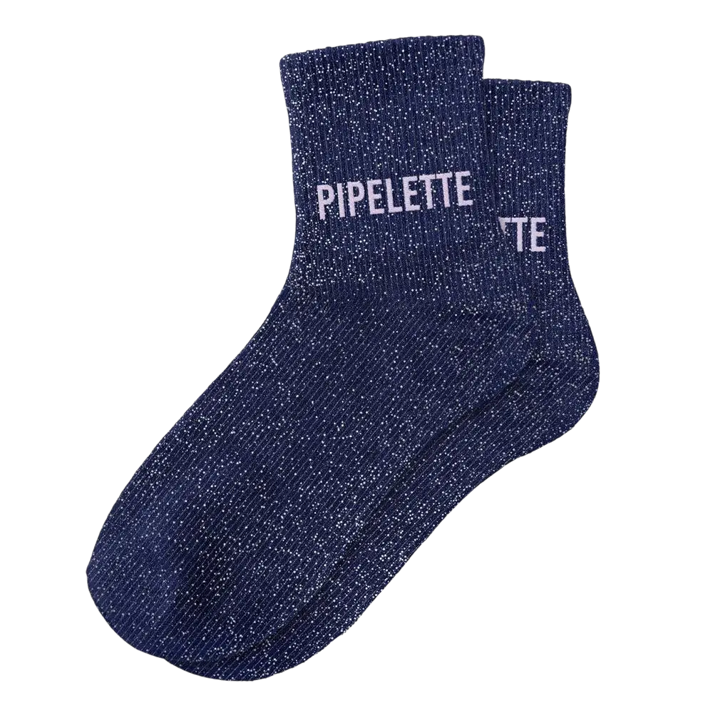 Blue sequin socks - One size 36-42