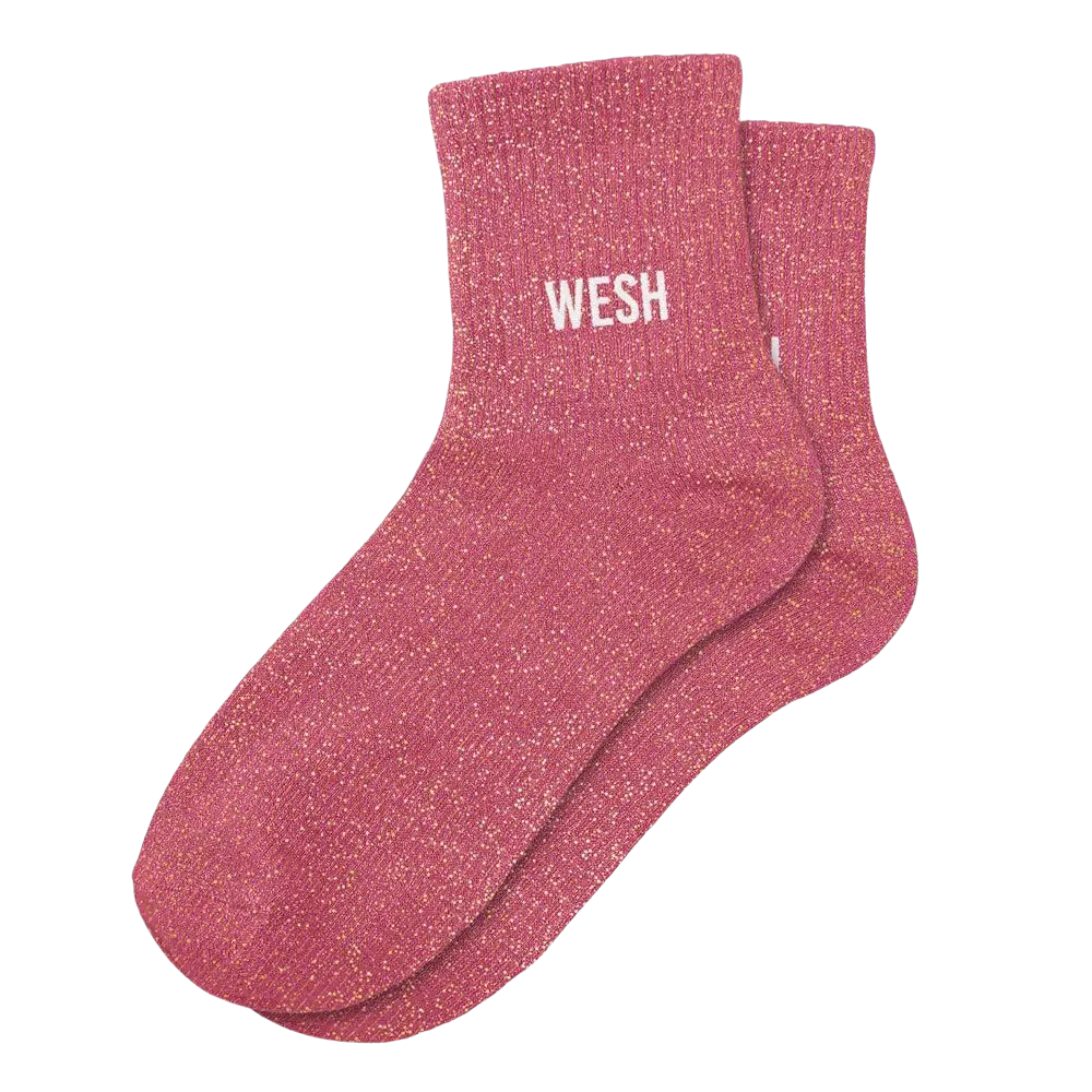 Sequined wesh socks - One size 36-42