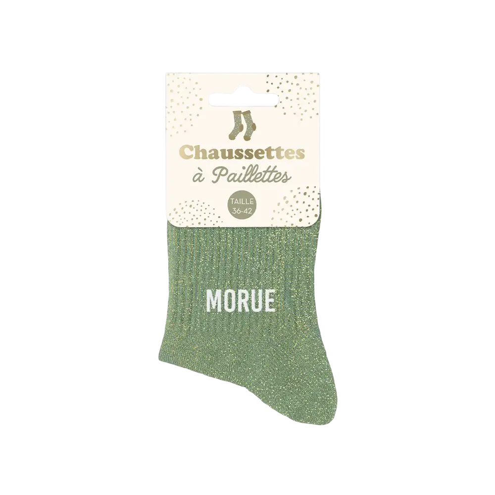 Cod glitter socks - One size 36-42