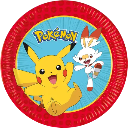 Pokémon paper plate ø23cm - Set of 8