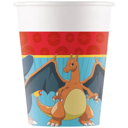 Pokémon paper cup - 25cl - Set of 8